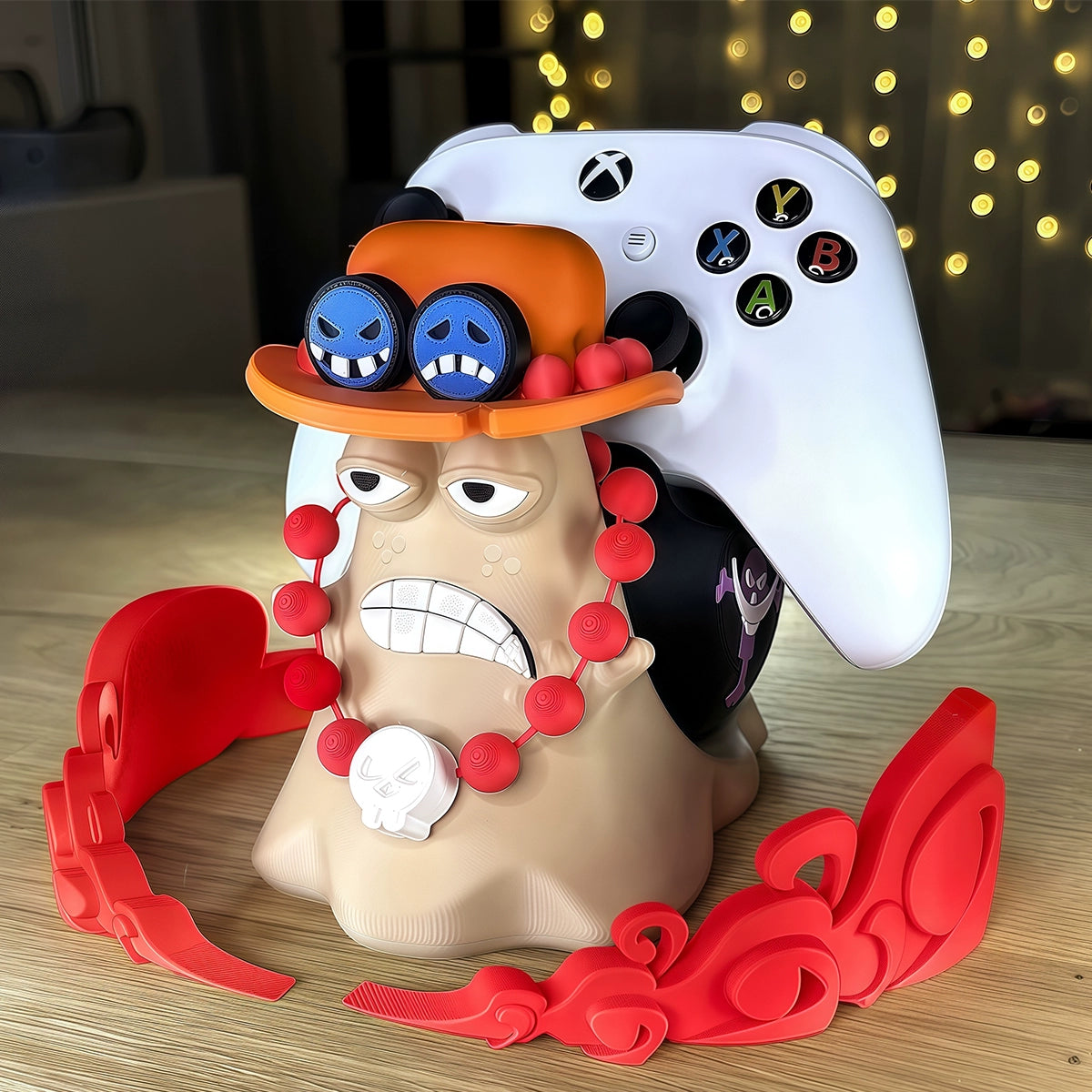 Portgas D. Ace Transponder Snail - One Piece Universal Controller Stand For Playstation PS4 PS5 Xbox Switch Pro
