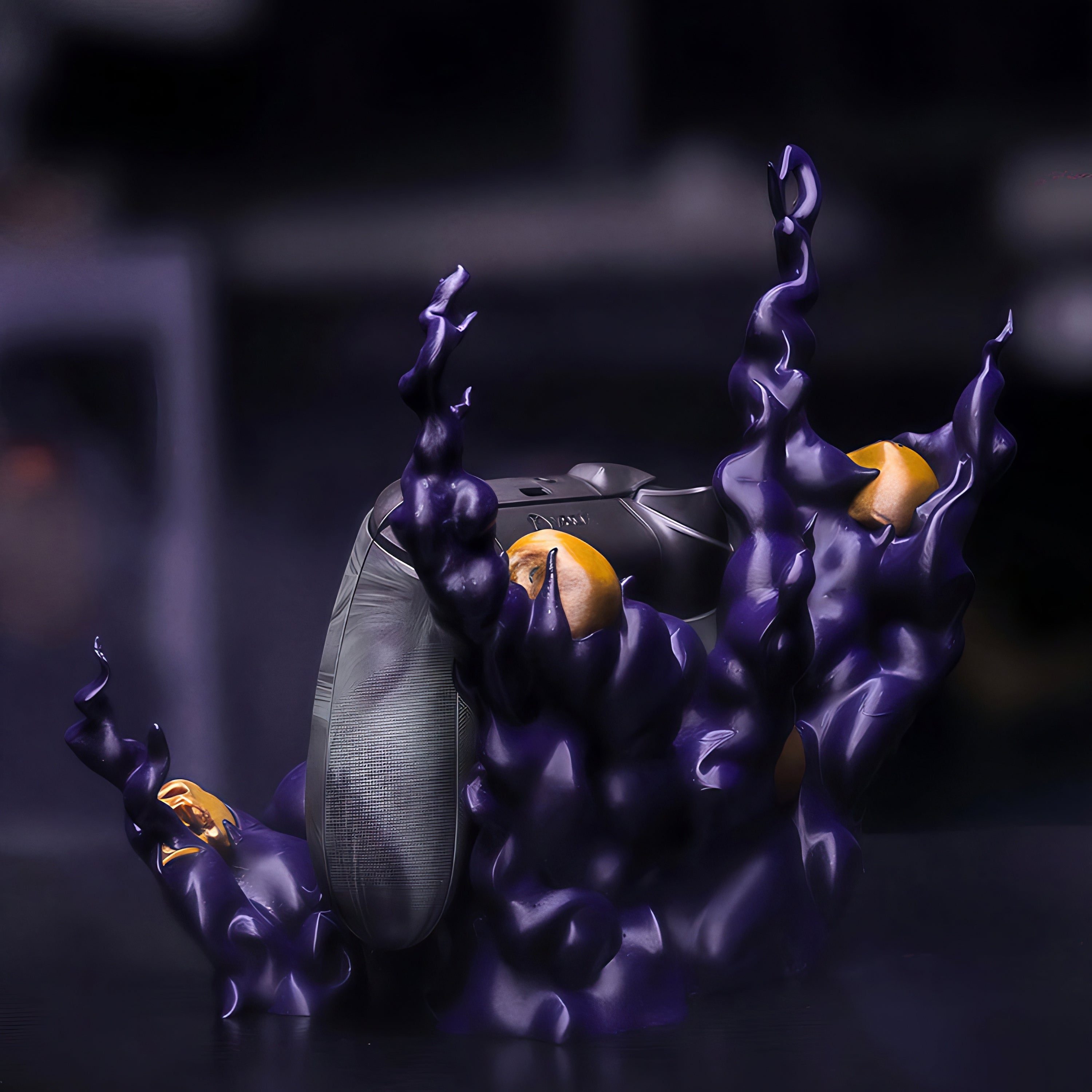 Purple Smoke & Skulls - Universal Controller Stand